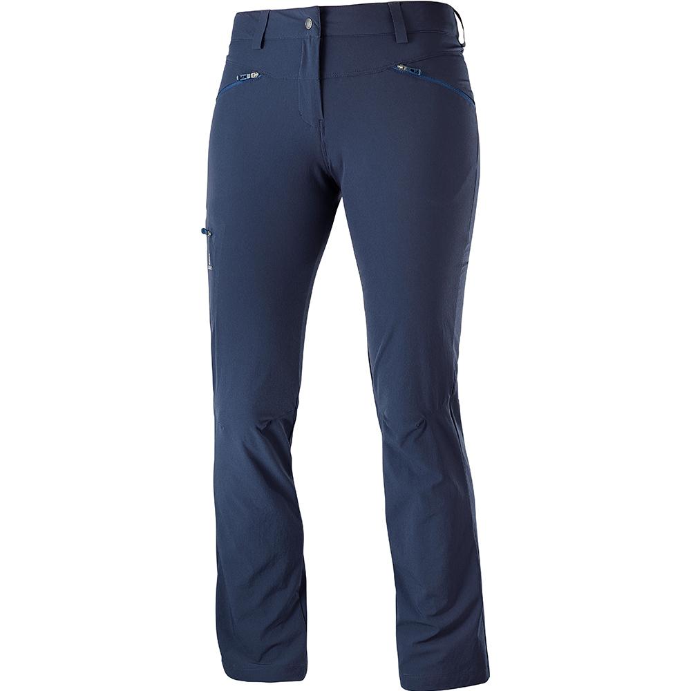 Salomon Israel WAYFARER STRAIGHT W - Womens Pants - Navy (BSIQ-53927)